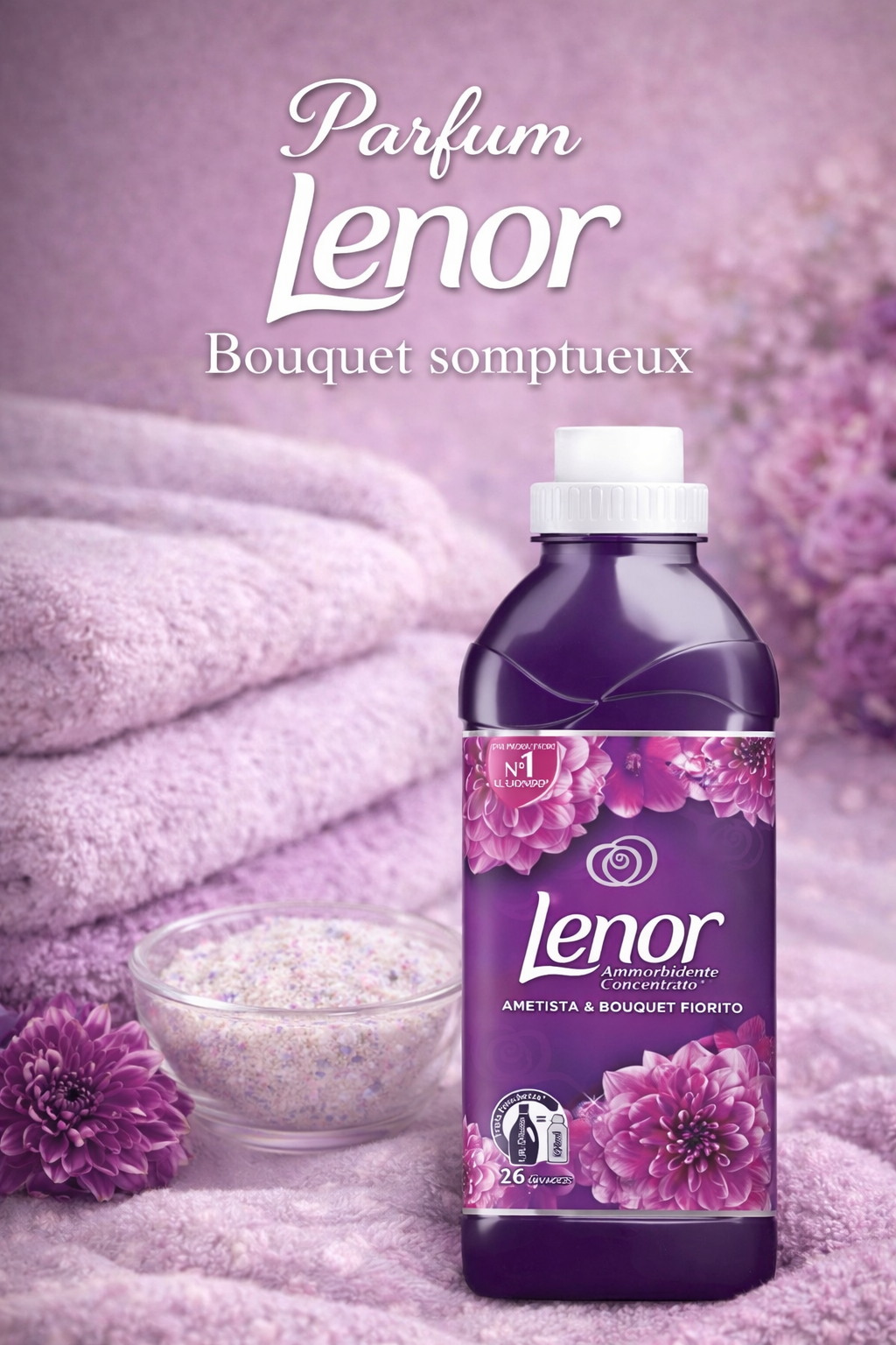 Lenor - Amethyste & floral (bouquet somptueux)