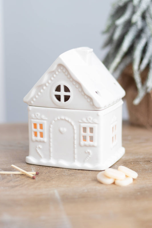 Brûleur  White Christmas Gingerbread House