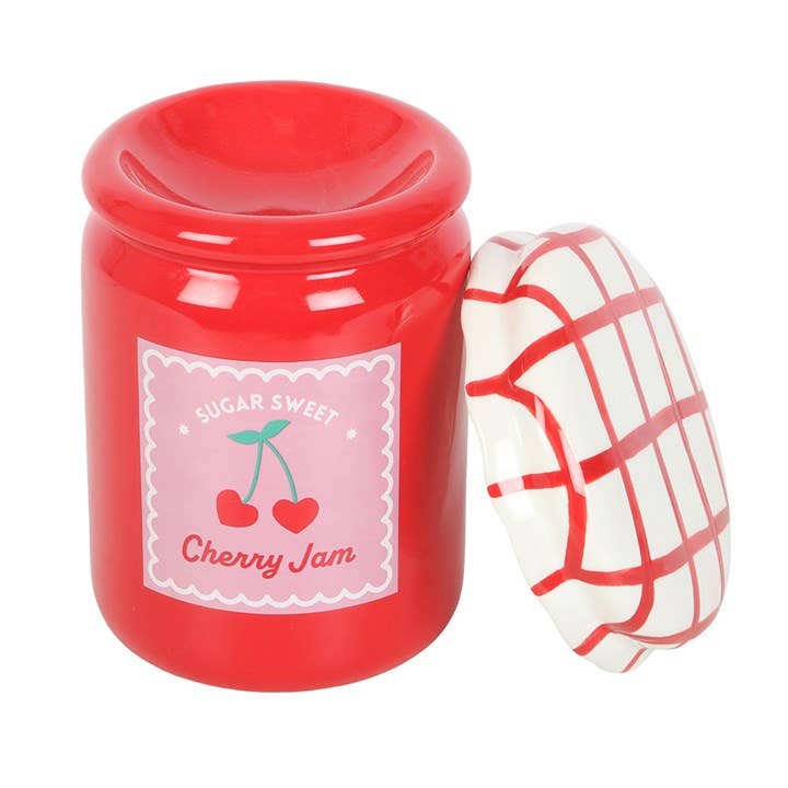 Brûleur pot de confiture à la cerise