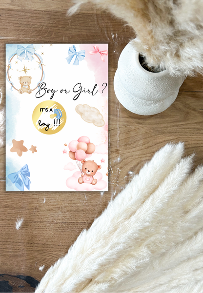 Carte a gratter - Annonce Baby It’s a Boy !!