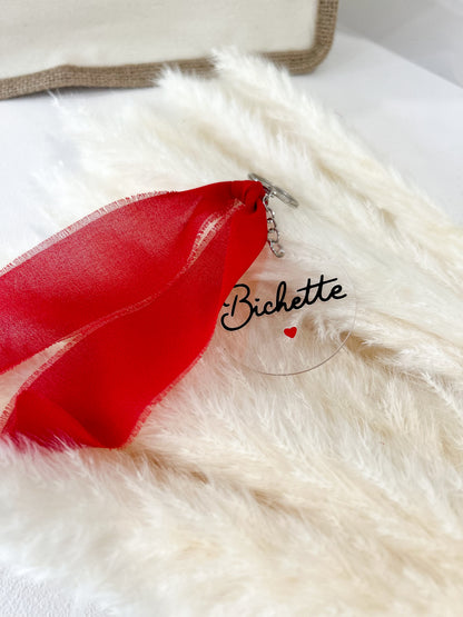 Porte cléfs acrylique: Bichette <3