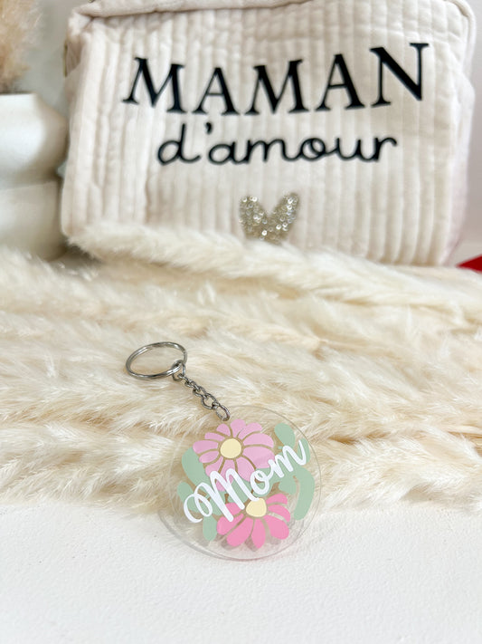 Porte clé: Mom ♡
