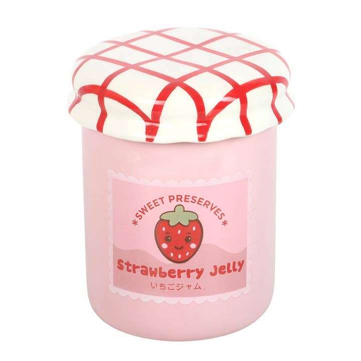 Brûleur pot de confiture à la fraise