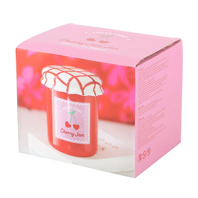 Brûleur pot de confiture à la cerise