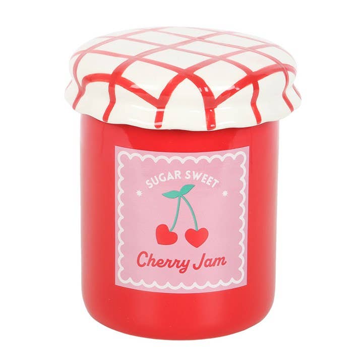 Brûleur pot de confiture à la cerise